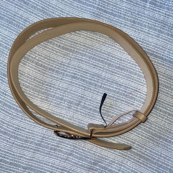 SHEIN Double O-Ring Buckle Faux Leather Belt - Camel - FREE with any purchase - Picture 4 of 10